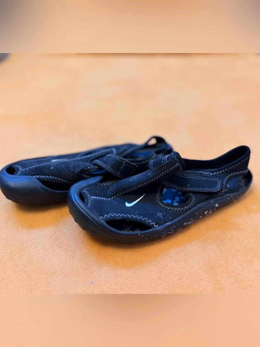 NIKE Sunray Protect Kids Toddler Water Swim Beach Shoes - Black